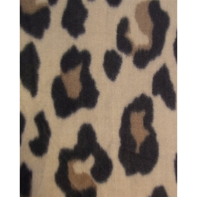 I'm Dutch Sjaal Grums groot dierprint Taupe